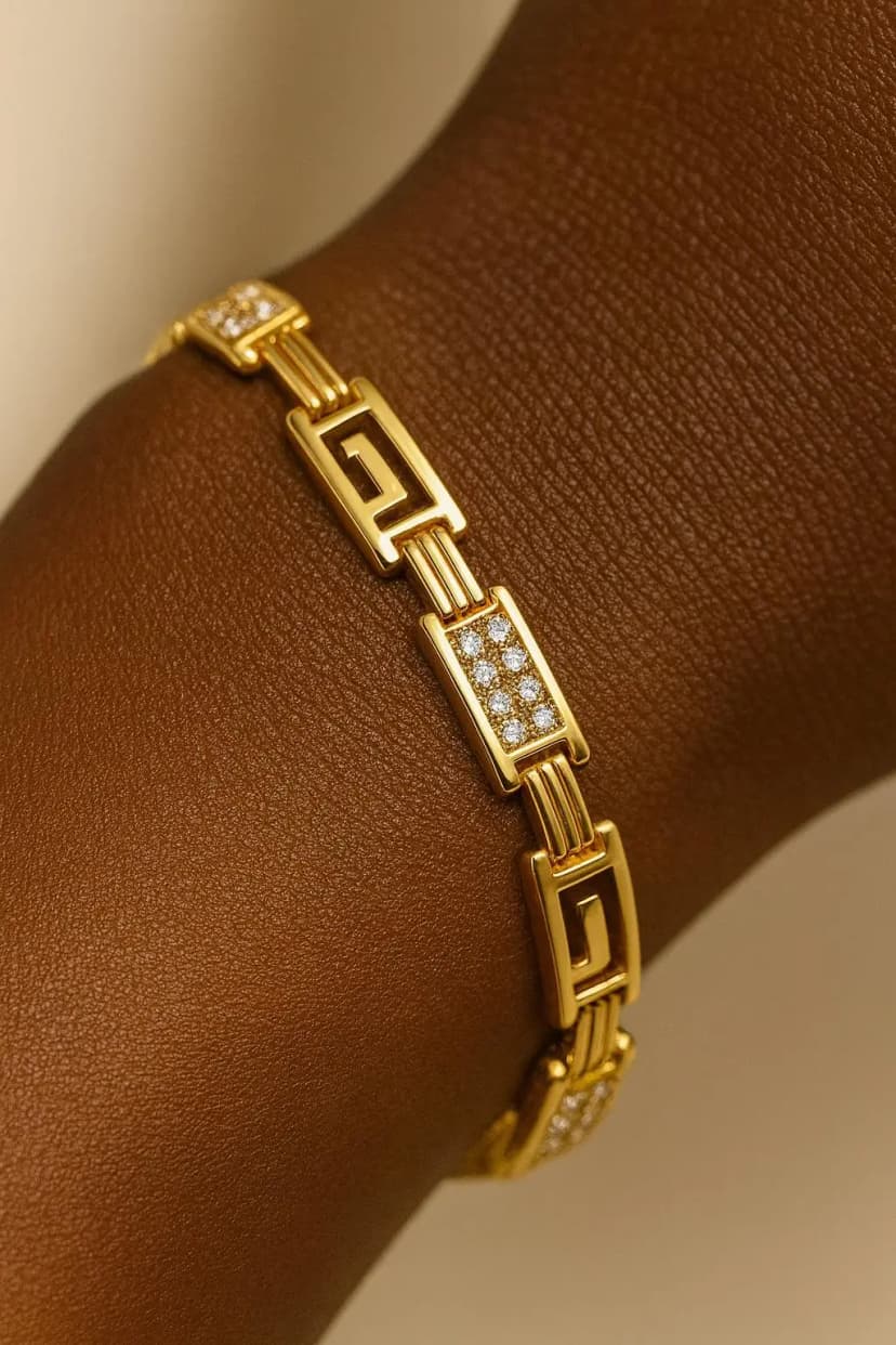 Greek Zirkon Taşlı Xuping Bileklik