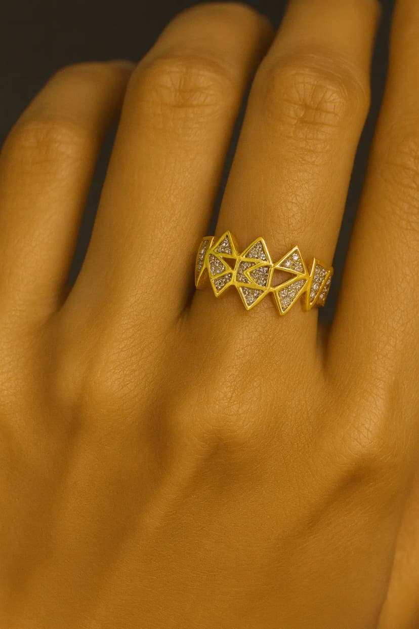 Vintage Piramit Yüzük