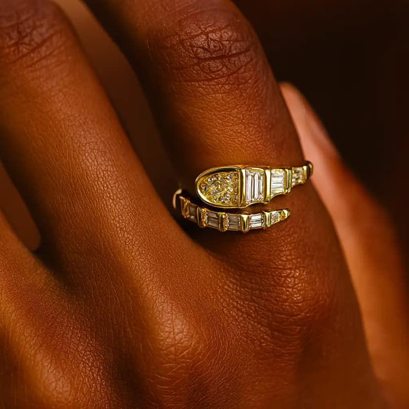 Yılan Form Xuping Yüzük