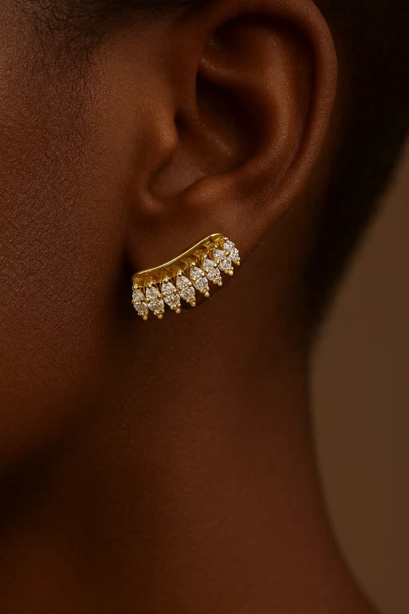 Zirkon Taşlı Xuping Küpe