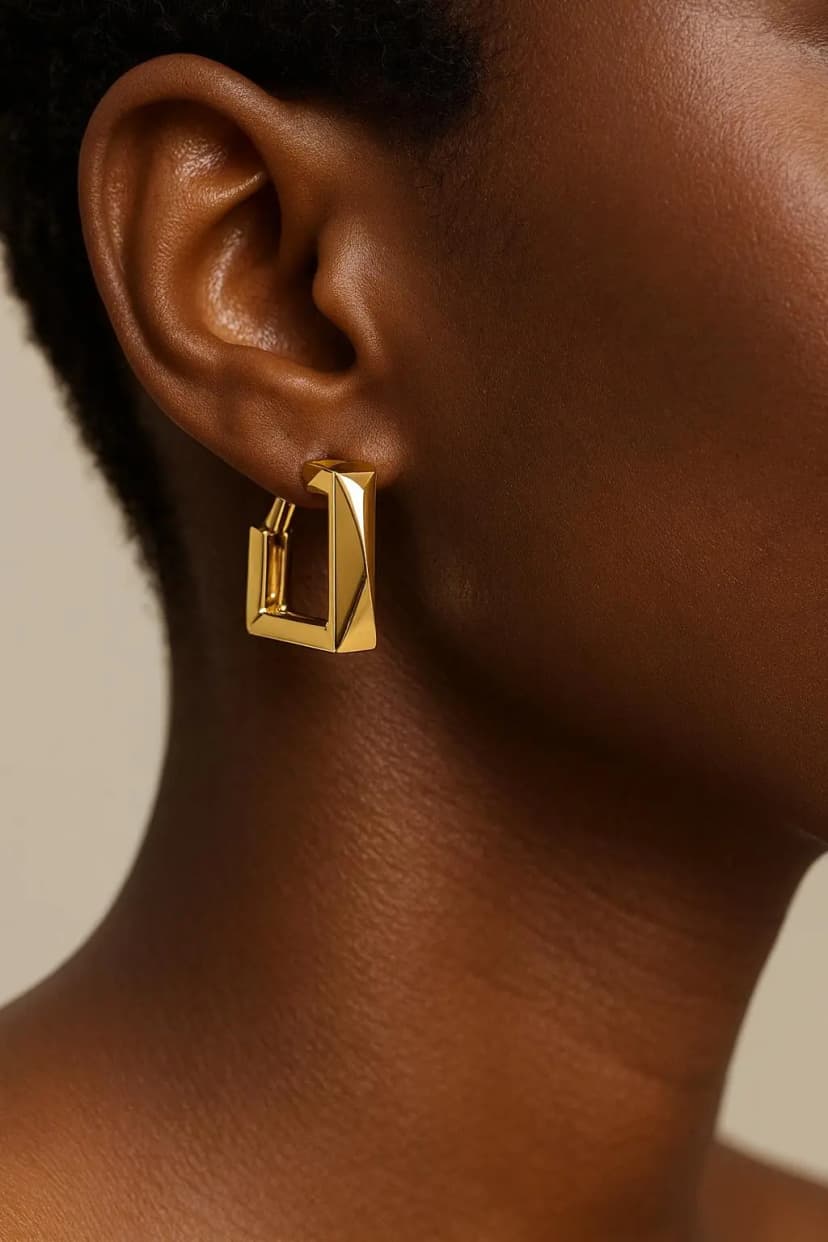 Köşeli Form Xuping Küpe