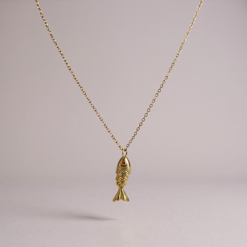 Vintage Balık Kolye