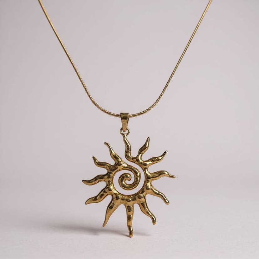 Güneş Çelik Kolye