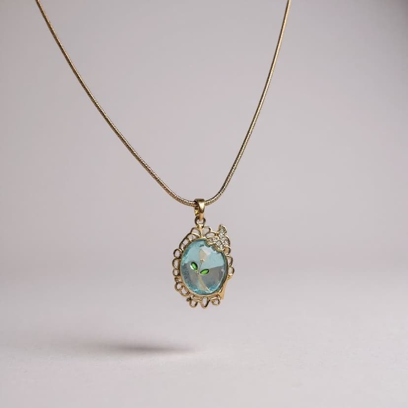 Vintage Çerçeve Kolye