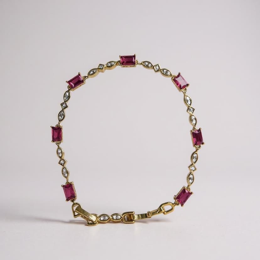 Pembe Taşlı Xuping Bileklik