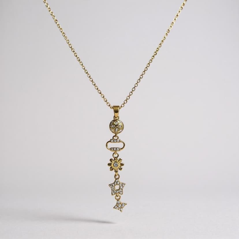 Yıldızlı Zincir Kolye