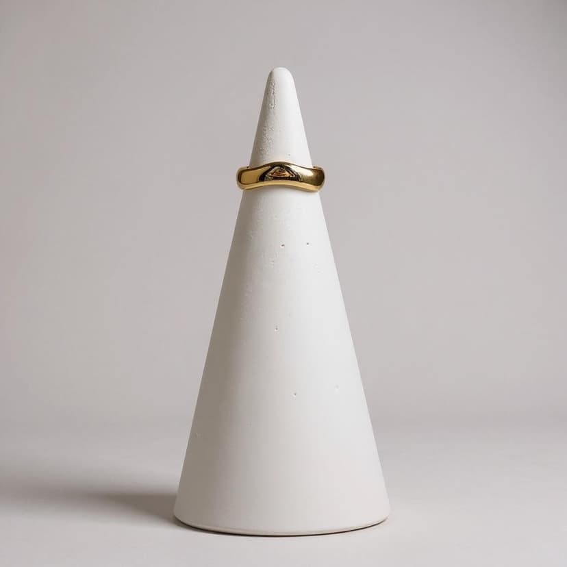 Gold Wave Form Yüzük