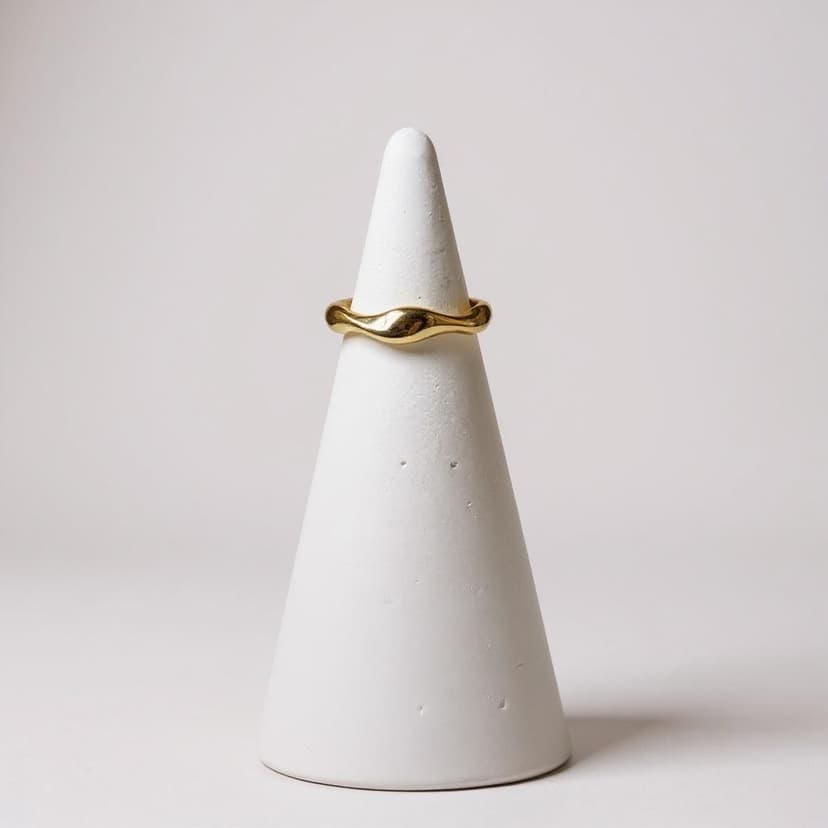 Gold Wave Form Yüzük