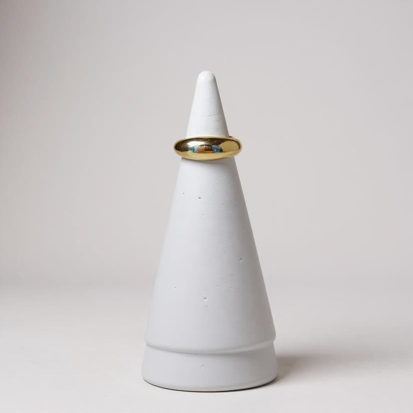 Minimal Oval Form Gold Yüzük